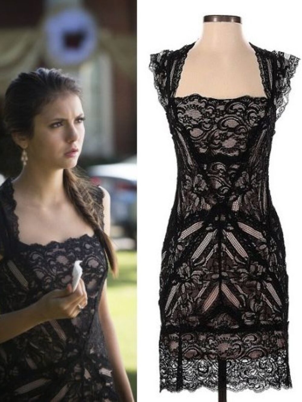 ASO THE VAMPIRE DIARIES ELENA GILBERT Lace Dress EUC RARE